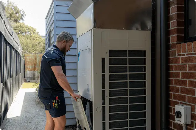 Electric Ducted Heating And Cooling Compressed